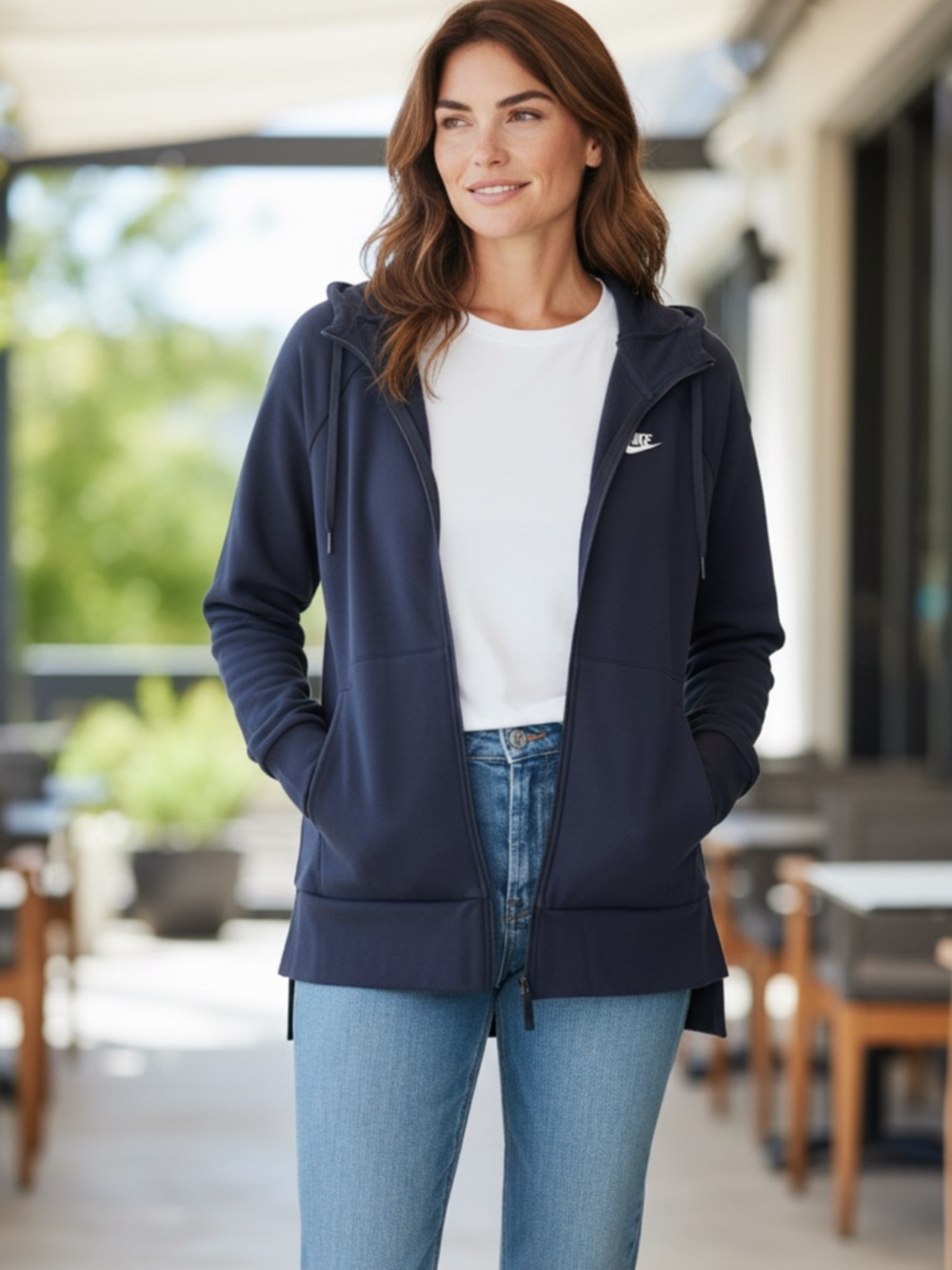 NIKE zip up hoodie